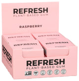 Refresh Raspberry Sugar Free Plant Based Gum 12 Pieces, Pack of 12