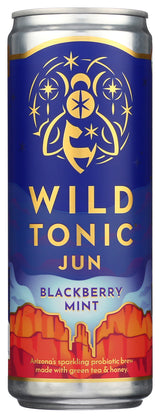 Wild Tonic, Kombucha Blackberry Mint Organic 12 oz, 6 Pack