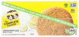 Lenny & Larry's, The Complete Cookie, Lemon Poppy Seed, 4 oz, Pack of 12