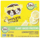 Lenny & Larry's, The Complete Cookie, Lemon Poppy Seed, 4 oz, Pack of 12