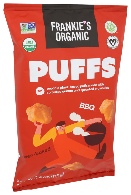 Frankie's Organic BBQ Puffs, 4 oz, 12 Pack