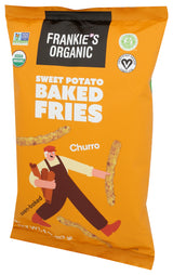 Frankie's Organic Churro Sweet Potato Fries, 4 oz, 12 Pack