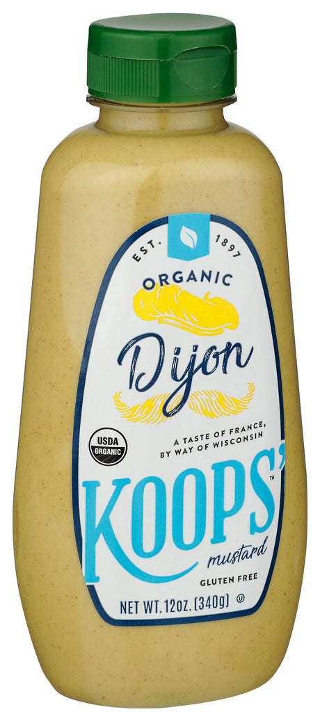 Koops' Organic Dijon Mustard, 12 Oz, 12 Pack