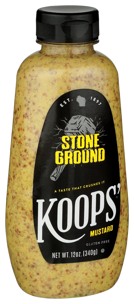 Koops' Stone Ground Mustard, 12 Oz, 12 Pack