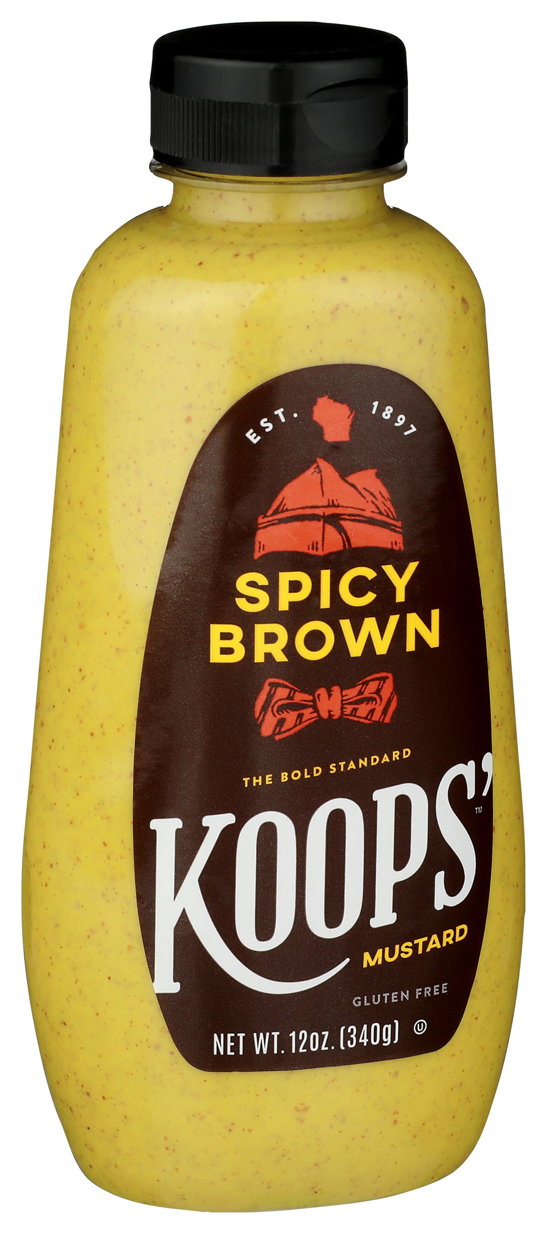 Koops' Spicy Brown Mustard, 12 Oz, 12 Pack