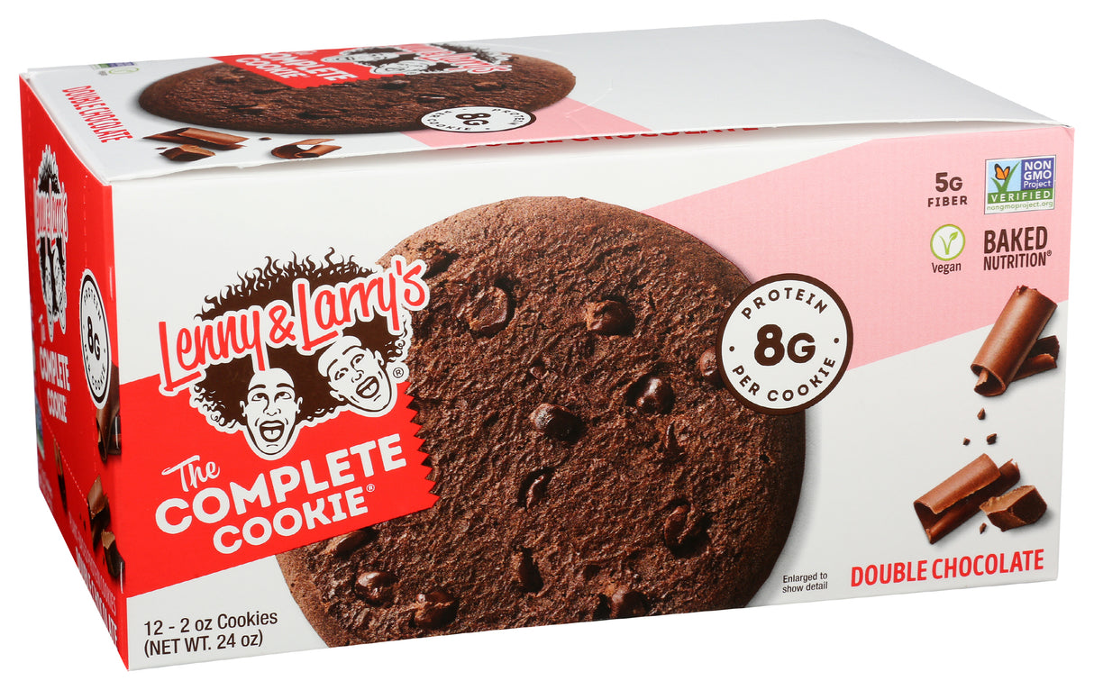 Lenny & Larry's Double Chocolate Cookie Bar, 2 oz, Pack of 12