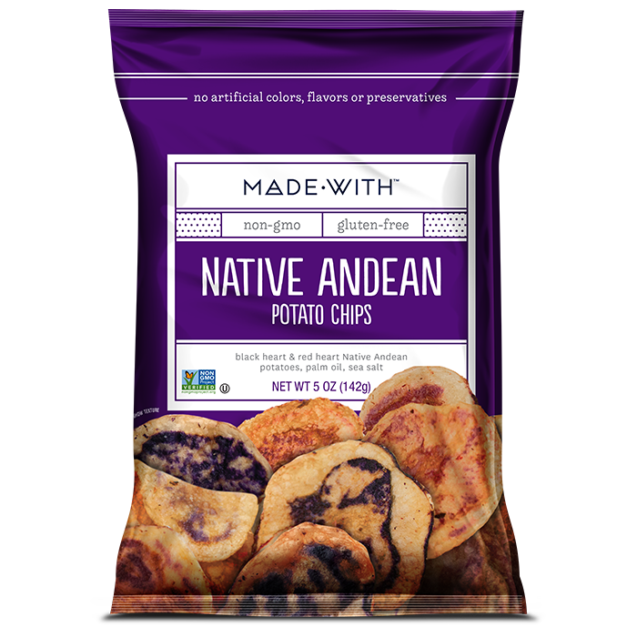 MADE•WITH Native Andean Potato Chips, 5 Oz, Pack of 12