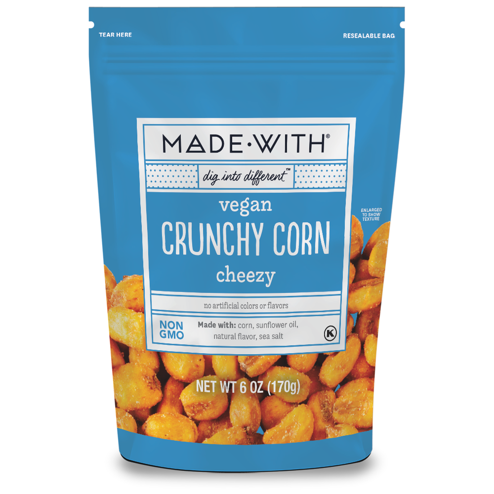 MADE•WITH Vegan Cheezy Roasted Kernel Corn, 6 Oz, Pack of 12