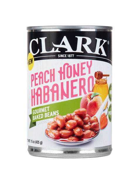 Clark Peach honey Habanero Baked Beans, 15 Oz, Pack of 6