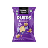 Frankie's Organic White Cheddar Puffs, 4 oz, 12 Pack