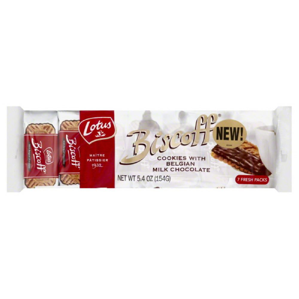 Lotus Cookies with Belgian Milk Chocolate, 5.4 Oz (Pack of 12)