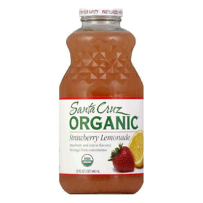 Santa Cruz Strawberry Lemonade, 32 OZ (Pack of 12)