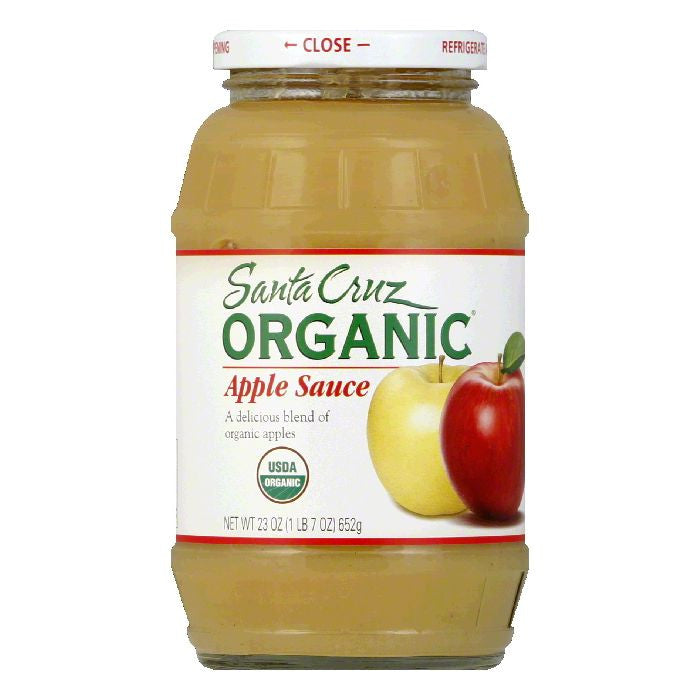 Santa Cruz Organic Apple Sauce 23 Oz (Pack of 6)