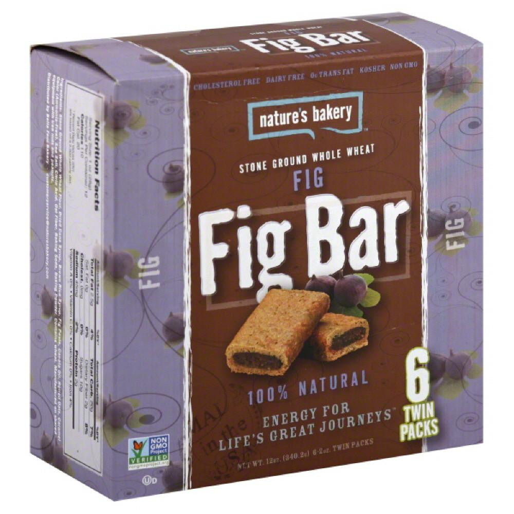 Natures Bakery Stone Ground Whole Wheat Fig Bar, 12 Oz (Pack of 6)