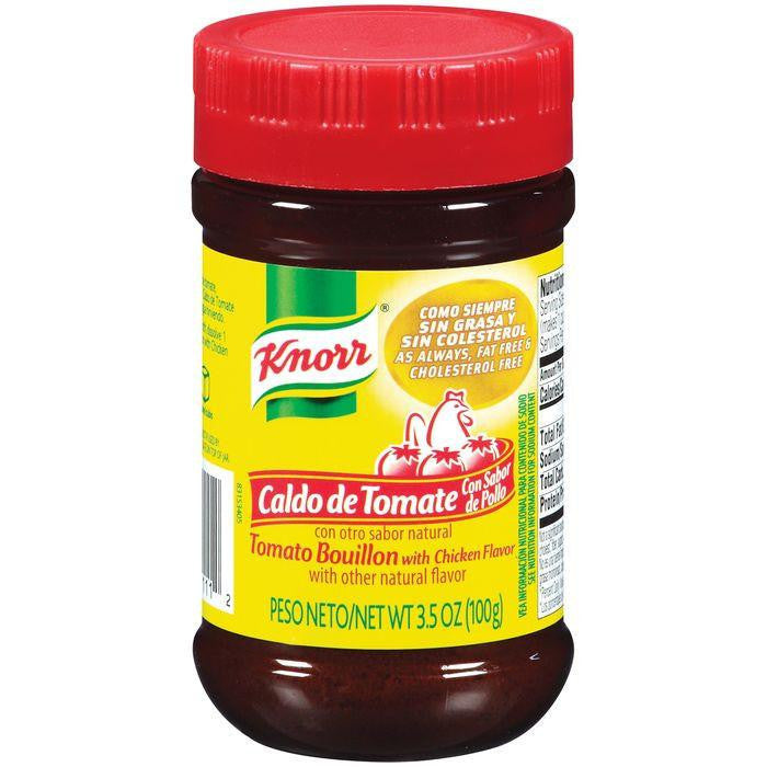 Knorr Hispanic Tomato W/Chicken Flavor Bouillon 3.5 Oz (Pack of 24)