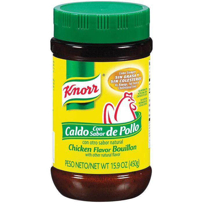 Knorr Hispanic Chicken Flavor Bouillon 15.9 Oz (Pack of 12)