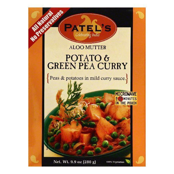 Patels Aloo Mutter Potato & Green Pea Curry, 9.9 OZ (Pack of 10)