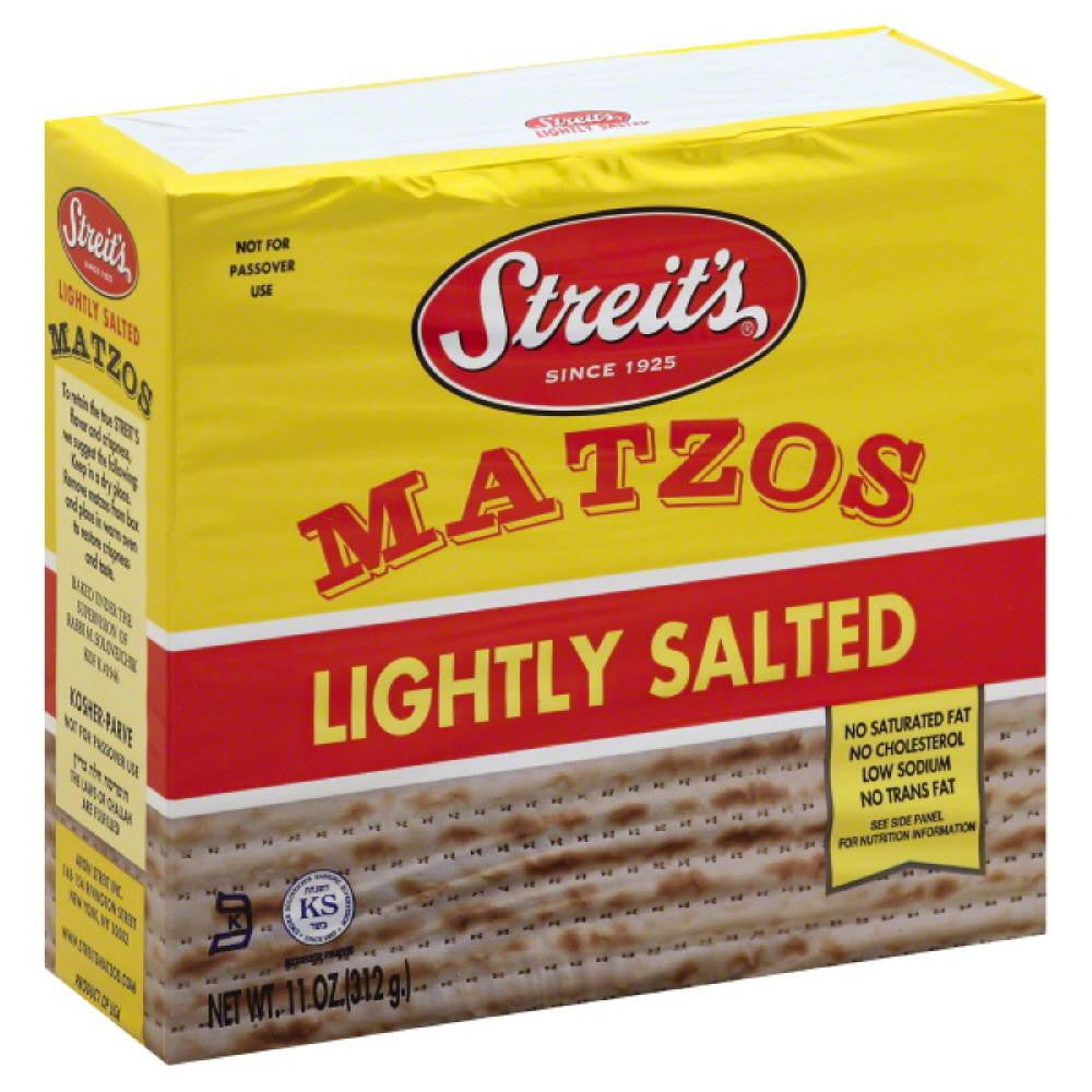 Streits Lightly Salted Matzos, 11 Oz (Pack of 12)