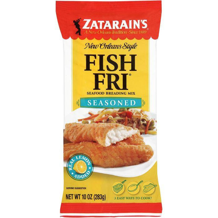 Zatarain's Fish-Fri Seasoned Seafood Breading Mix 10 Oz Bag (Pack of 12)