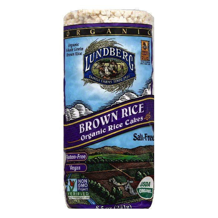 Lundberg Gluten Free Rice Cakes No Salt Organic, 8.5 OZ (Pack of 6)