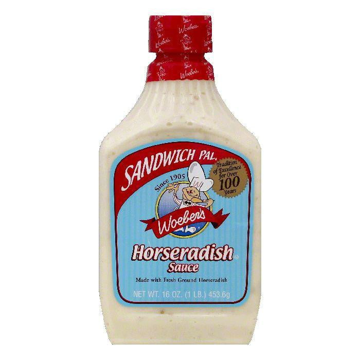 Woebers Horseradish Sauce, 16 OZ (Pack of 6)