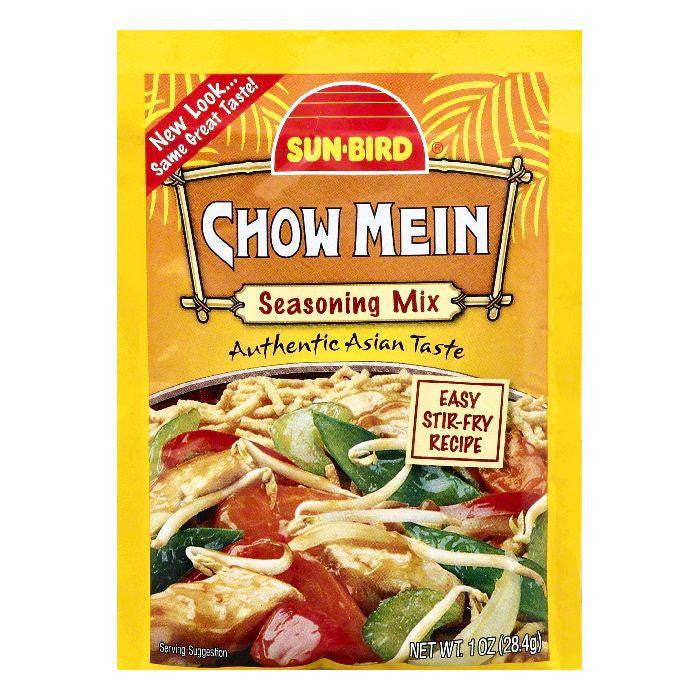 Sun Bird Chow Mein Seasoning Mix, 1 OZ (Pack of 24)