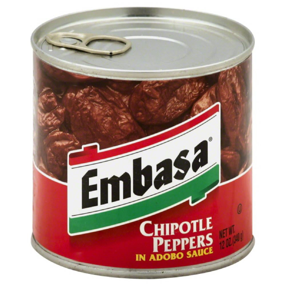 Embasa Chipotle Peppers in Adobo Sauce, 12 Oz (Pack of 12)