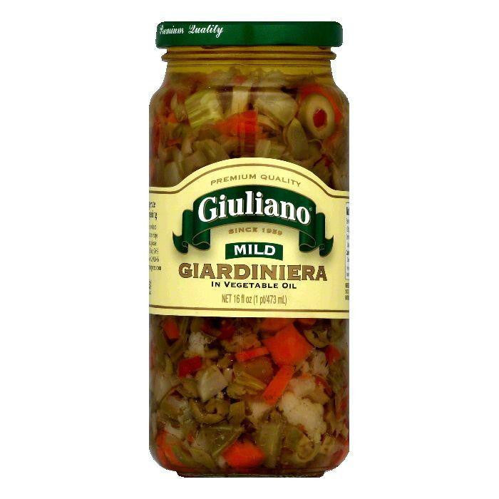 Giuliano Giardiniera Mild In Oil, 16 OZ (Pack of 6)