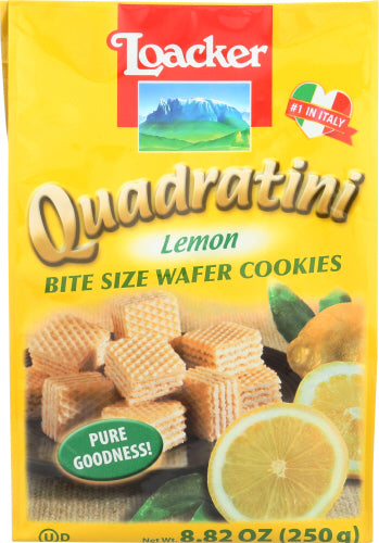 Loacker Lemon Quadratini Wafer, 8.82 OZ (Pack of 6)