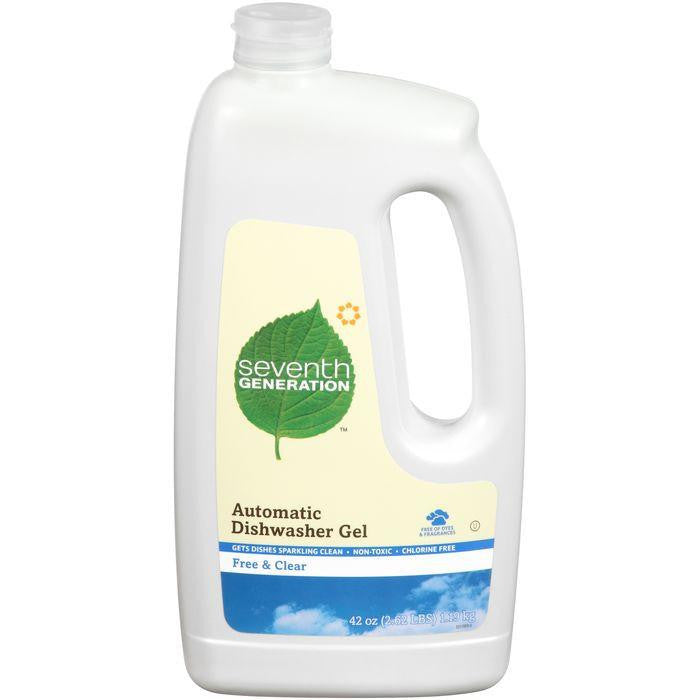 Seventh Generation Free & Clear Automatic Dishwasher Gel 42 Oz Plastic Jug (Pack of 6)