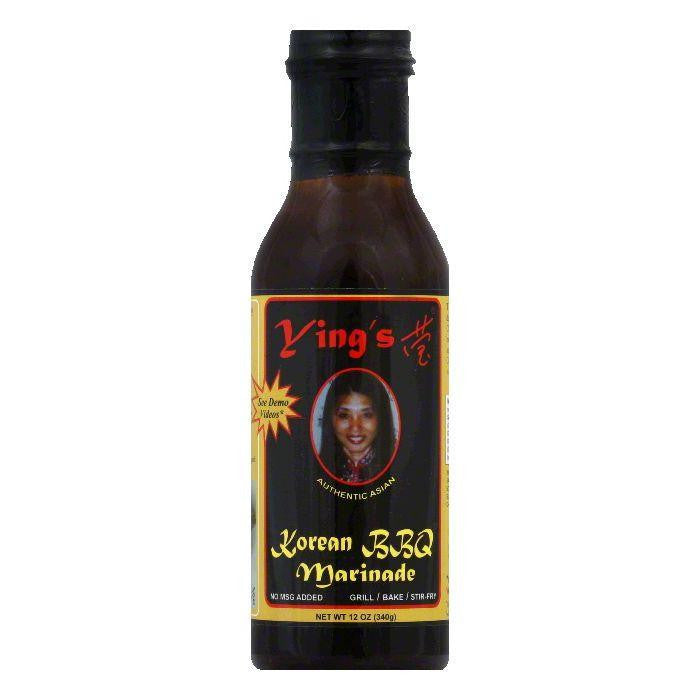 Yings Korean BBQ Marinade Sauce, 12 OZ (Pack of 6)