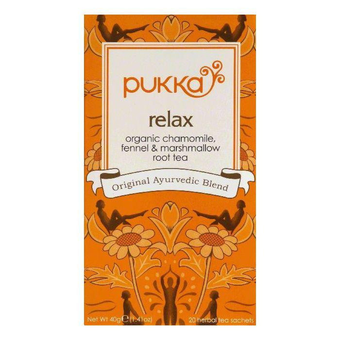 Pukka Sachets Relax Herbal Tea, 20 ea (Pack of 6)