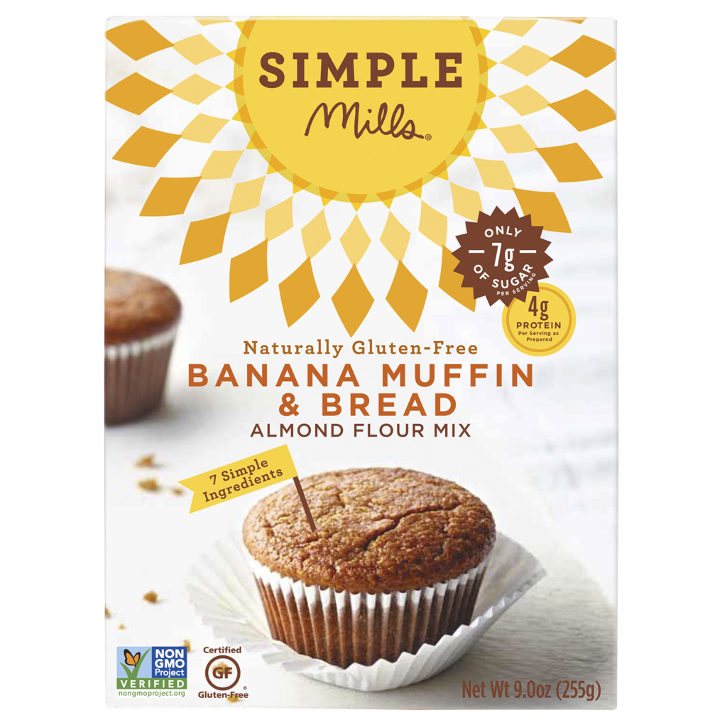 Simple Mills Banana Muffin Mix, 9.0 OZ (Pack of 6)