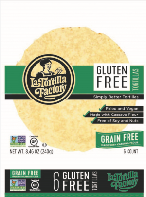 La Tortilla Factory Cassava Tortilla 8.46OZ (Pack of 12)